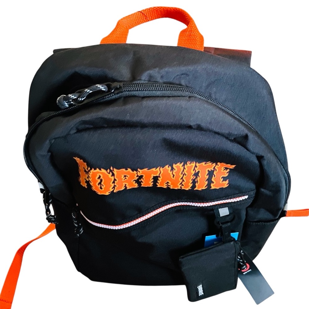 Fortnite Black and Orange Backpack